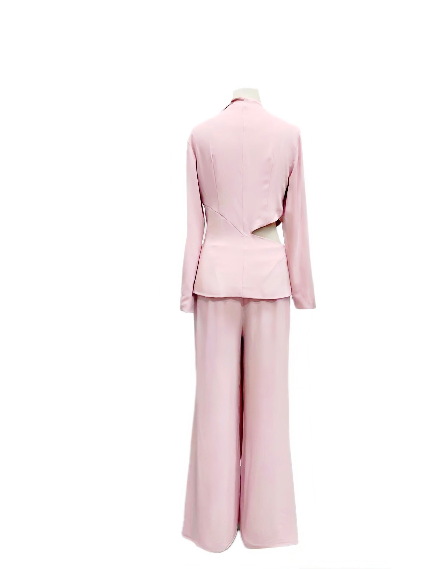 Camellia Blush Suit Set | Elegant Soft Pink Blazer & Trousers ( size 10 uk)